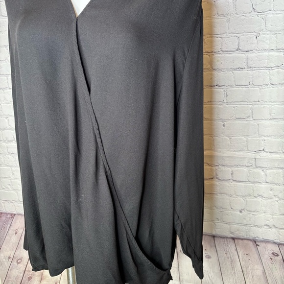 Terra & Sky Black Snap front Blouse Size 3X - Picture 2 of 11